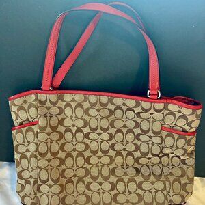 Coach C Logo Shoulder Tote
